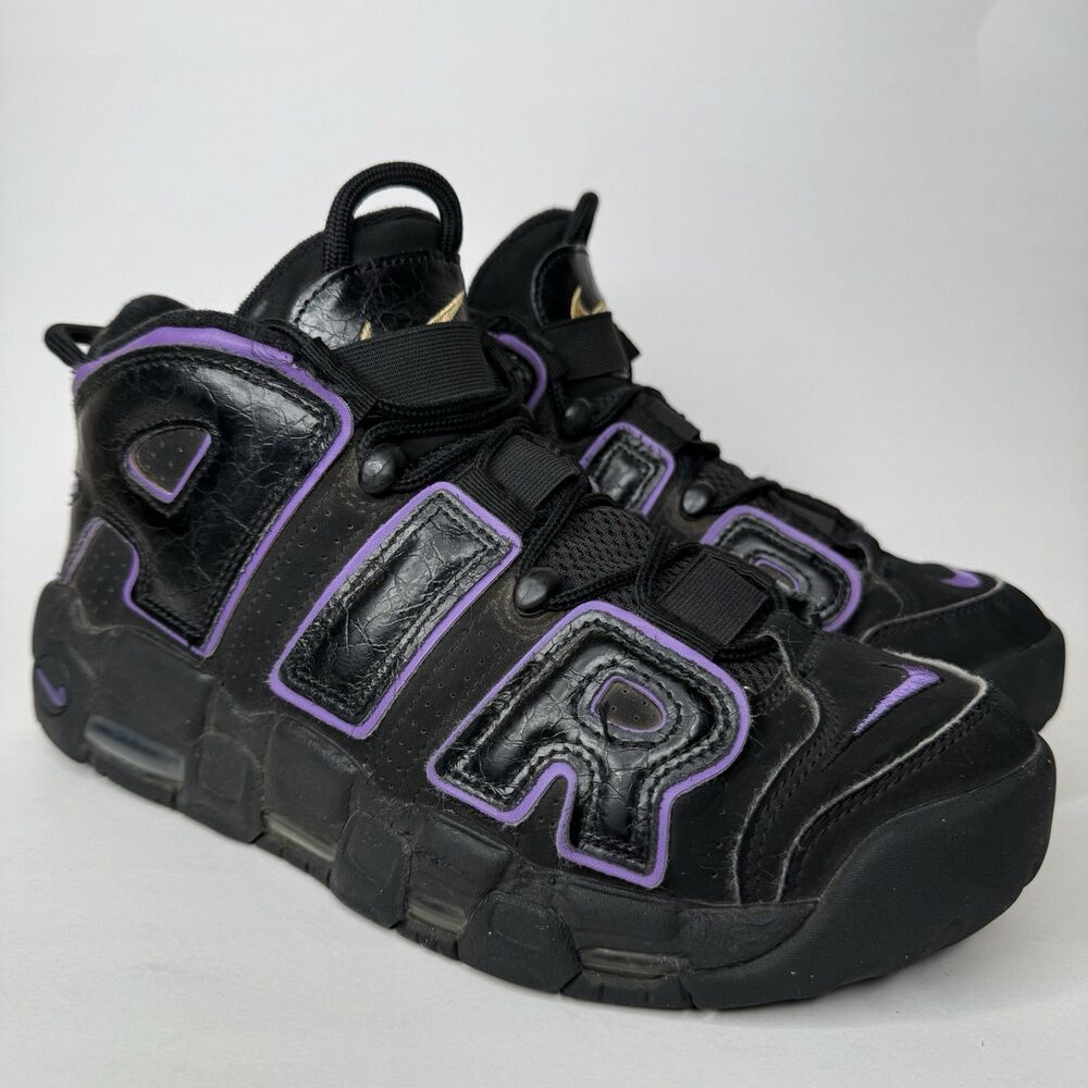 Nike Air More Uptempo 96 Shoes Black Action Grape DV1879-001 Mens Size 8 - Picture 2 of 13